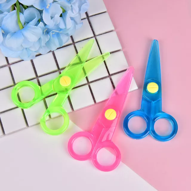Quality Safety scissors Paper cutting Plastic scissors Children's handmade to_ZT