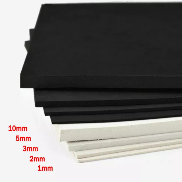 1~10mm EVA Foam Sheets 35x50 35x100cm White Black Sponge Paper DIY Craft Cosplay