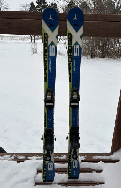 ATOMIC SUPER CROSS SX-7 スキー ATOMIC SUPERCROSS SX7 Skis with Salomon Bindings - 110 cm Kids