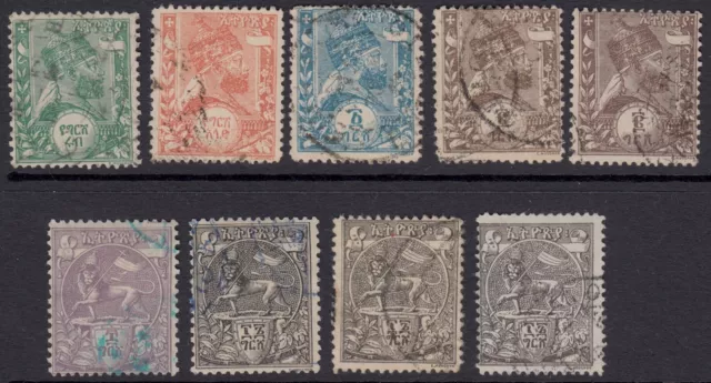 1895, Sc 1/7 - LOT OF 9 STAMPS - USED