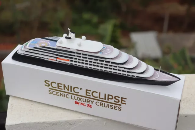 Rare Scenic Luxury' Scenic Eclipse Cruise Ship Model 1:555 (30 cm)