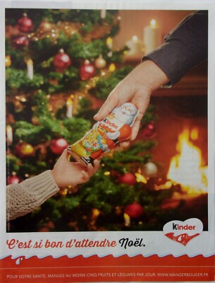 PUBLICITE ADVERTISING Kinder Noel Annee 2019 M123 EUR 3,00 - PicClick FR