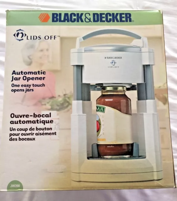 Black & Decker Lids Off Automatic Jar Opener JW200 White