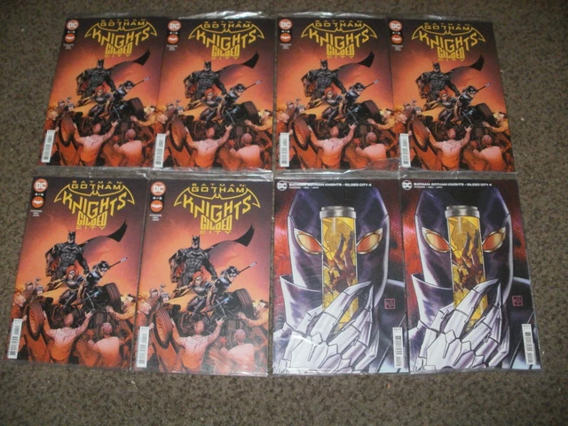 Wholesale Lot 8 Batman Gotham Knights Gilded City 4 Variants & Reg Sealed - Nm+