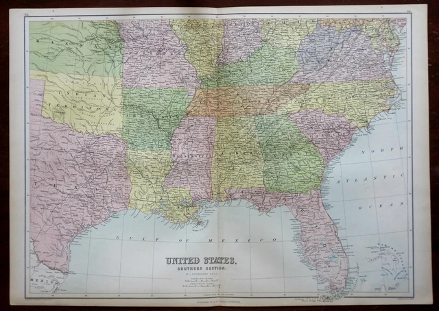 SOUTHERN UNITED STATES Georgia - Southern United States Georgia Alabama Virginia Louisiana 1876.webp