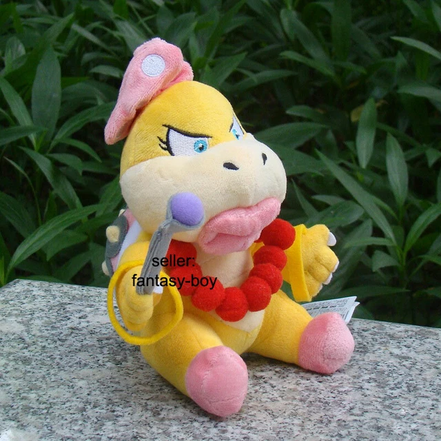 Peluche Iggy Koopaling 10 Pouces – Personnage Bowser Jr Cartoon Adorable Et Doux