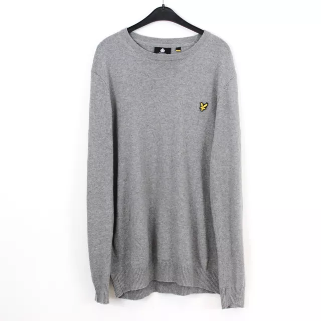 Lyle & Scott Hommes L Pull Sweat Pull Col Rond Décontracté Gris Haut