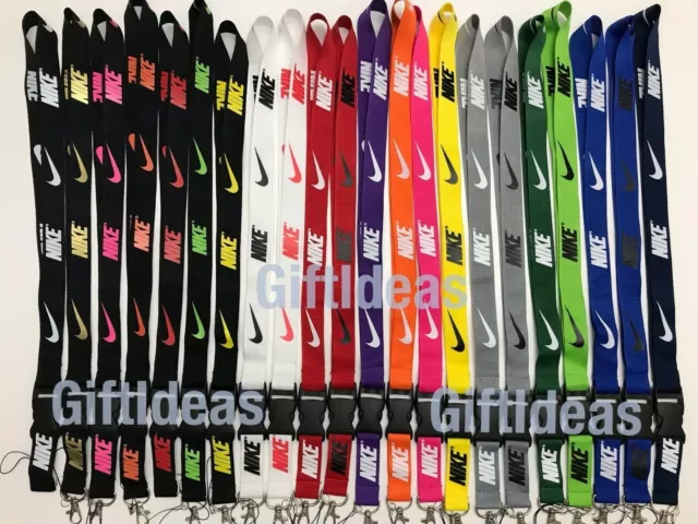 Nike Lanyard Detachable Keychain Badge ID Holder !