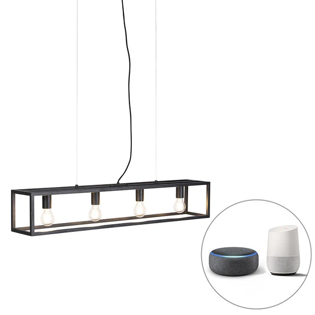 QAZQA Pendelleuchte / Pendellampe / Hängeleuchte / Hängelampe cage - L 100 cm...