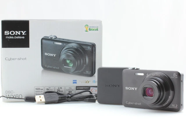 ⏯️ *ENGLISH OK* Sony Cybershot DSC-WX60 Black Compact