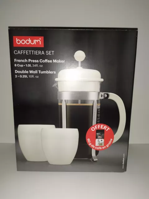 Bodum Caffettiera set cafetière a piston 1L 8 tasses Neuf