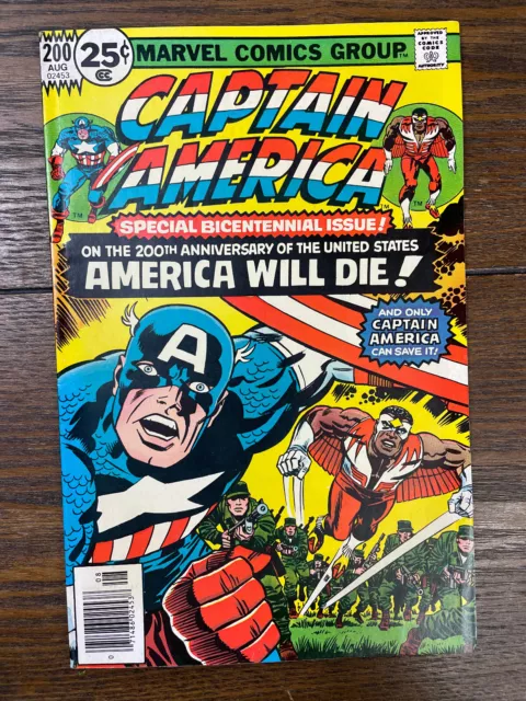 Captain America #200 Marvel Comics 1976 VF Jack Kirby Special Bicentennial