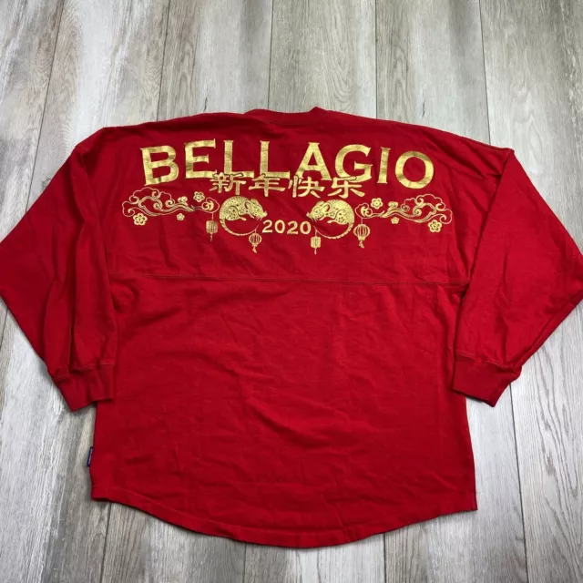 Bellagio Las Vegas Spirit Jersey Shirt Small Red Gold Hotel Resort 2020 Men