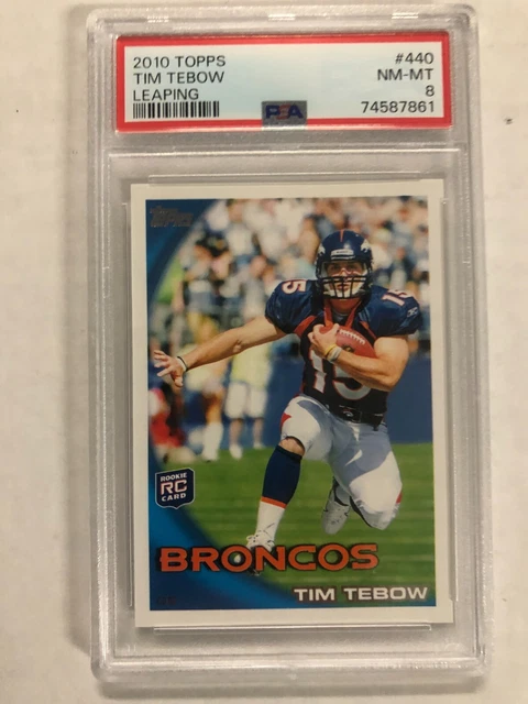2010 Topps #440 Tim Tebow  PSA 8 RC