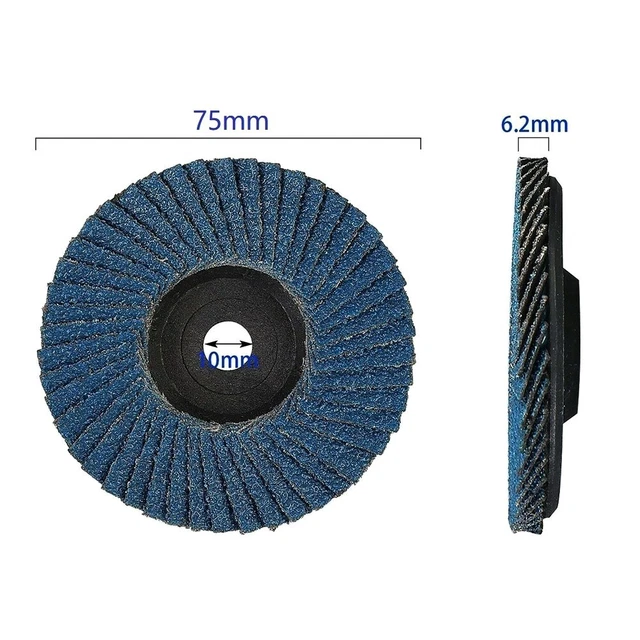 BLUE GRINDING WHEEL Flap Discs Flat For Angle Grinder Sanding Discs Wood Cutting 19.17