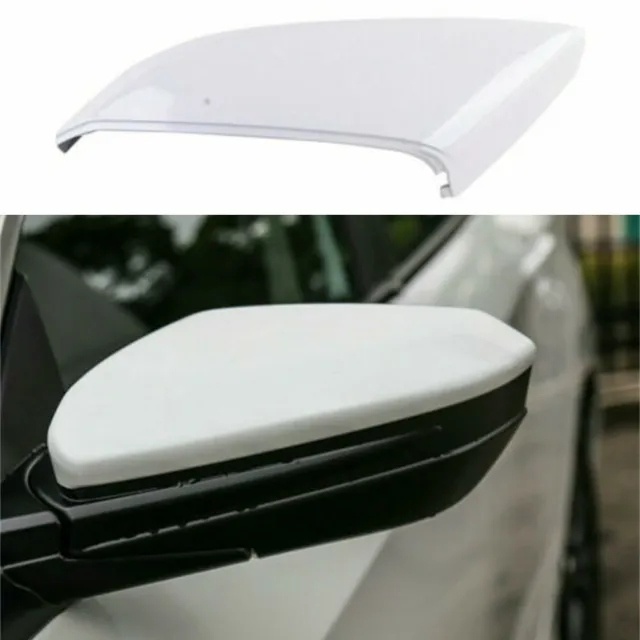 Car Left Side Rearview Mirror Cap Cover White For Honda Civic 10th 2016 - 2020