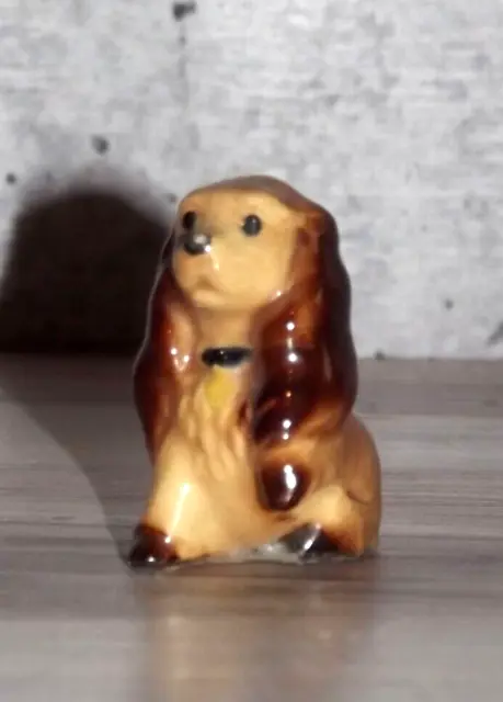 Vintage Miniature Cocker Spaniel Dog Figurine Hagen Renaker