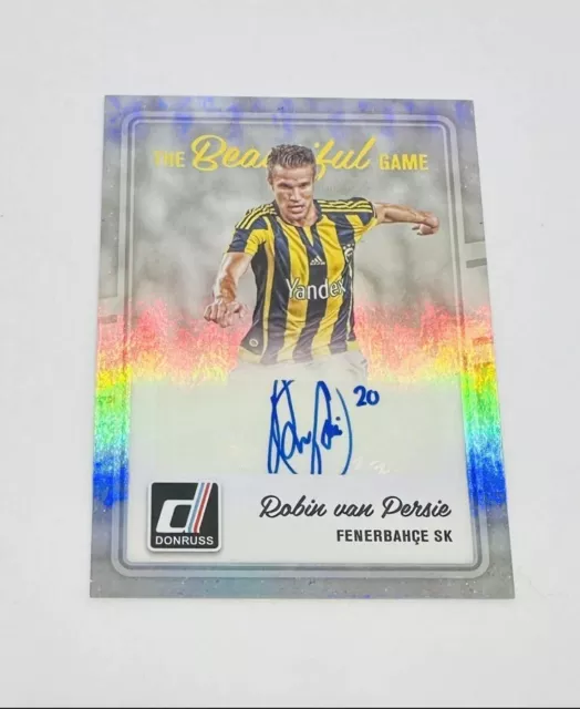 Robin Van Persie Auto - The Beautiful Game - Panini Donruss 2016/17 - Fenerbahce