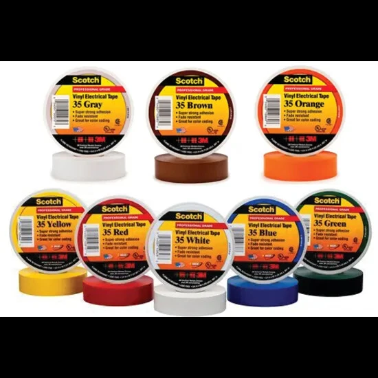 3M SCOTCH VINYL electrical tape insulation tape super 88 35 22 black