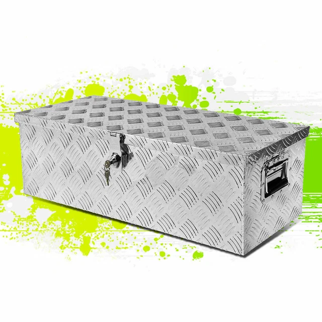 30& SILVER ALUMINUM Pickup/RV/Truck Bed Camper Tool Box Trailer Tongue