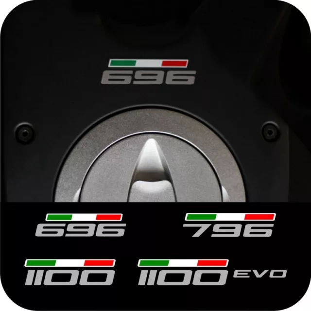 1 Adhésif DUCATI Monster Pour Réservoir 696 796 1100 Avec Drapeau Tricolore