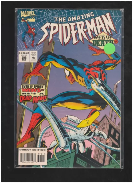 Amazing Spider-Man #398 "Web of Death Part 3" Vol. 1 Marvel Comics 1995