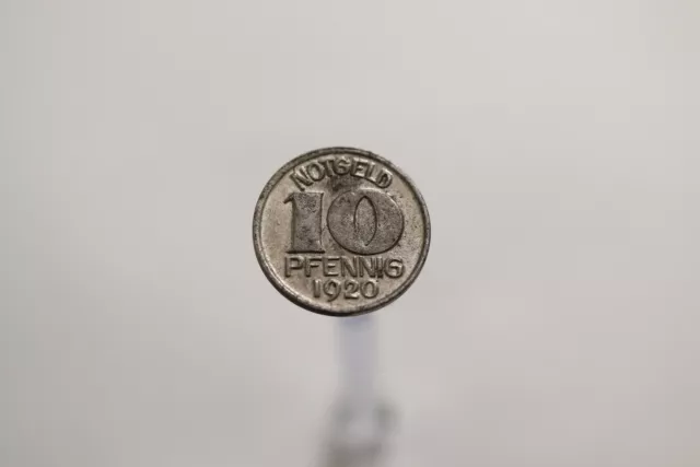 Germany War Money Token 10 Pfennig 1920 Warendorf Iron B19 #T1729