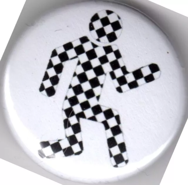 2TONE RUNNER Pin Button Badge 25mm WALT JABSCO - MADNESS - SPECIALS SELECTER SKA