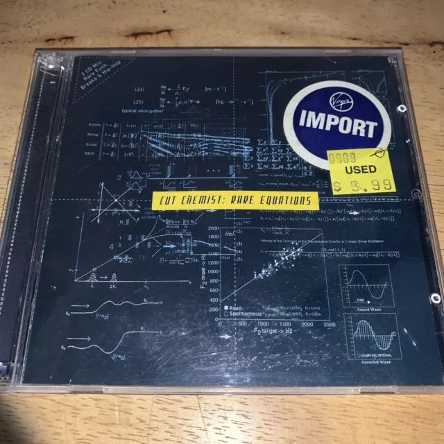 CUT CHEMIST- RARE Equations( 2xCD, 2002) VG+/VG+ RARE! OOP - FIRST 