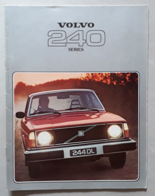 Volvo 240 Lettering VOLVO 240 SERIES Brochure 1978 - 244 DL 245 DL 244 GL 245 GL EUR 17,78 ...