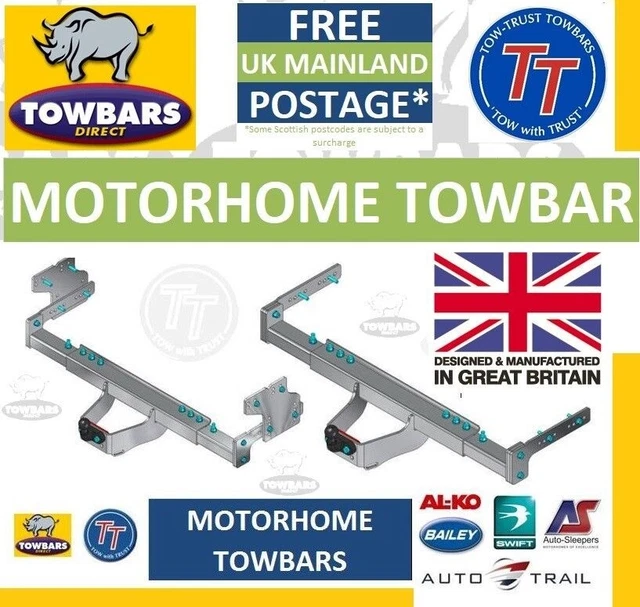 TOWBAR FOR SWIFT KonTiki (TAG) 649 H&L,659 & 669 LOW Motorhome 2012on