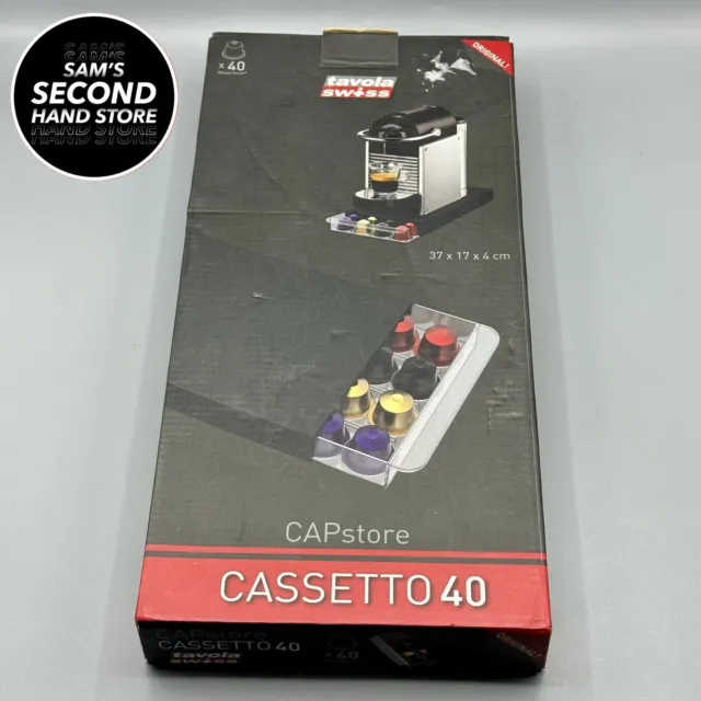 NESPRESSO COFFEE CAPSULE Storage Drawer Cassetto 40 Tavola Swiss
