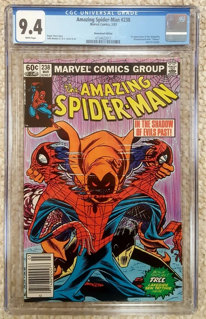 marvel...amazing spider-man 238 first 1st hobgoblin tattooz cgc 9.4 newsstand