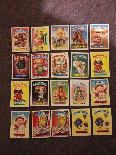 Various Garbage Pail Kids Stickers UK Original Series