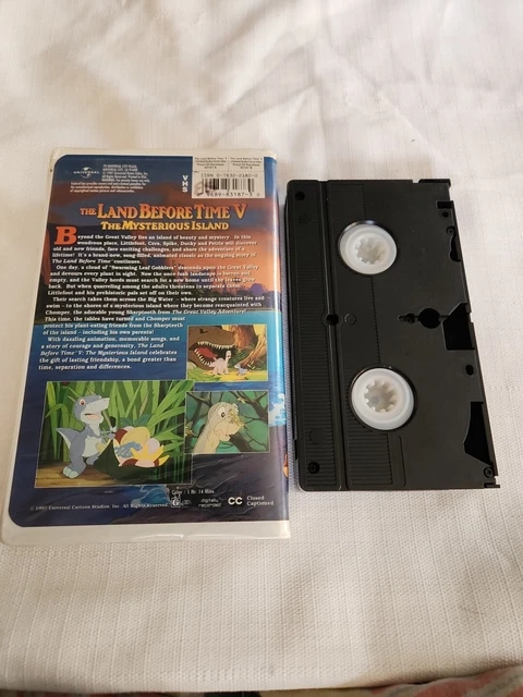 THE LAND BEFORE Time V: The Mysterious Island (VHS, 1997, Clamshell