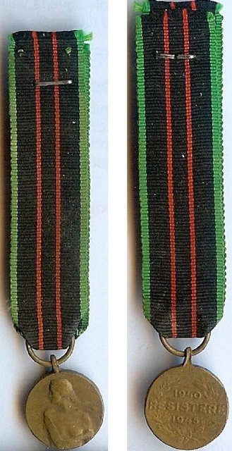 Médaille Commémorative Guerre 1940-1945 Diminutif / Réduction | P. De Greef