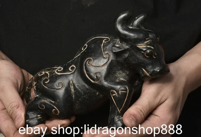 7.6 "statue de vache sculptée de l'ancienne culture de montagne rouge en Chine