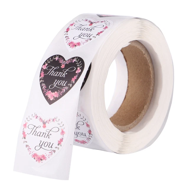1 rolle von Backen Verpackung Label danke- Worte Aufkleber