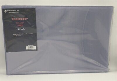 Caso de 100 GuardHouse 11x17 impresión Rígido Plástico Transparente Sextons titulares Toploader