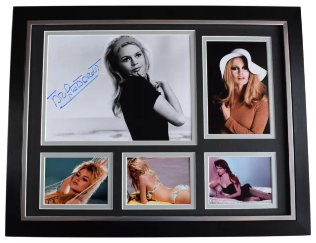 Brigitte Bardot Signed Autograph 16x12 framed photo display Hollywood Film COA