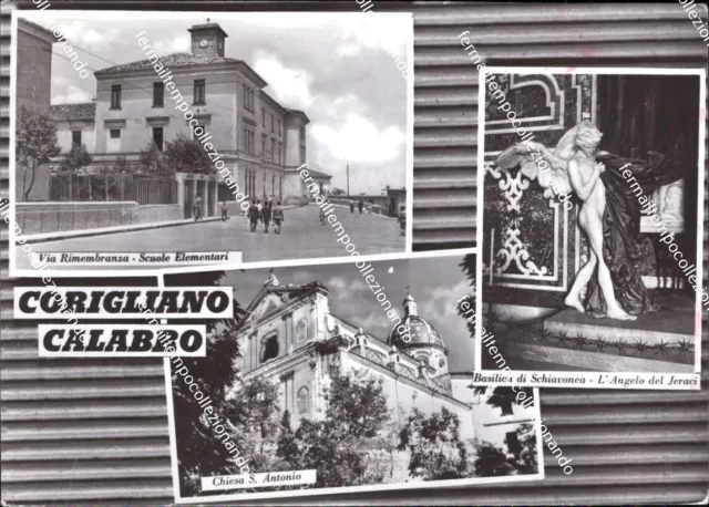 ba754 cartolina corigliano calabro provincia di cosenza calabria