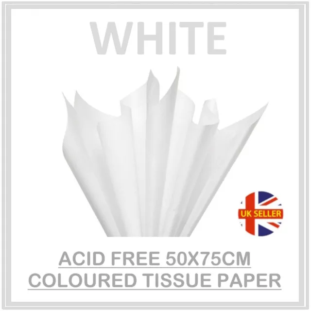 25 Sheets Acid Free 50x75cm Big Large Tissue Paper 18gsm Wrapping Paper  20x30