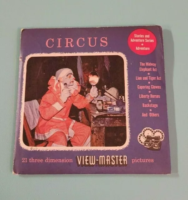 SEALED Early Sawyer's Circus 701 702 & 703 view-master 3 Reels 1952 Packet