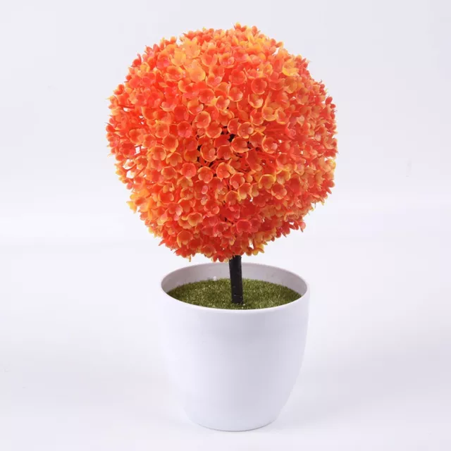 Beautiful Artificial Grass Ball Topiary Tree with Pot for Table Display