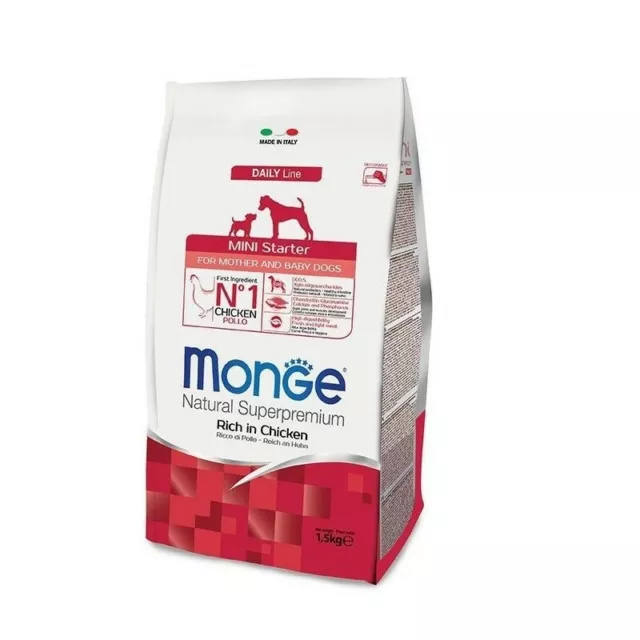 MONGE natural superpremium mini starter for mother and baby dogs 1,5kg