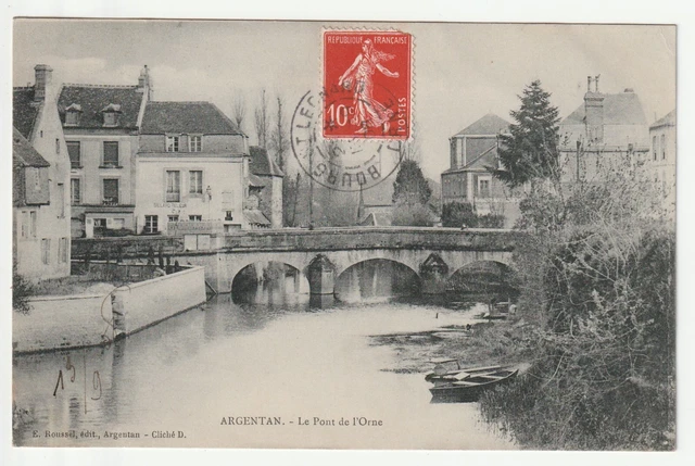 ARGENTAN - Orne - CPA 61 - le Pont de l' Orne