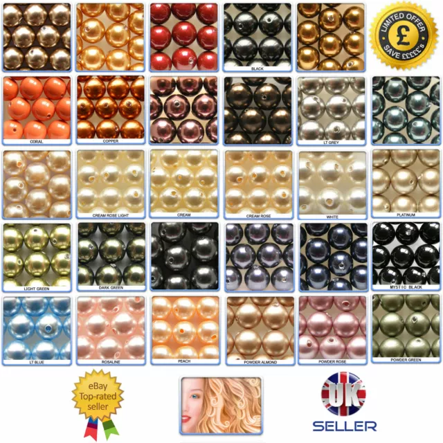 Swarovski Crystal Pearls Beads 5810 Round  * All Colours & Many Sizes*