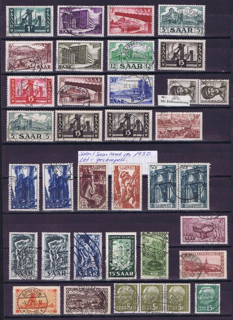 Saar/Saarland ab 1930 Lot, gestempelt
