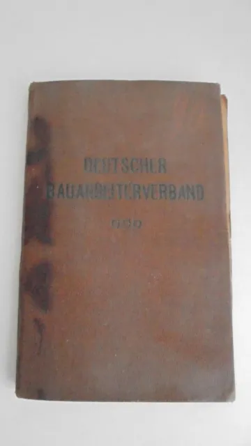 Deutscher Bauarbeiterverband Mitgliedsbuch Kurz Plattenhardt 1905  viele Marken