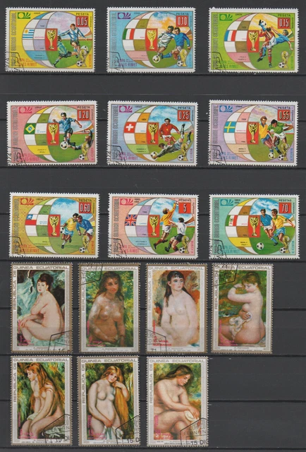 Briefmarken  Sätze Guinea gest.  s. Scan